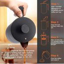 Ver imagem 2 de Secura Prensa Francesa de Aço Inoxidável 304 com 2 Filtros Extras (preto)