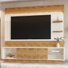 Estante Home Guaíba 200cm Off White/amêndoa para Tv até 65” - Mobler - 2