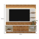 Ver imagem 5 de Estante Home Guaíba 200cm Off White/amêndoa para Tv até 65” - Mobler