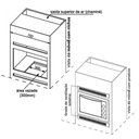 Ver mais imagens de Forno Elétrico de Embutir Lady 45Litros Safanelli Preto 220V