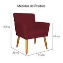 Ver mais imagens de Kit 02 Poltrona Cecília em Suede Escritório Recepção
