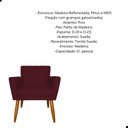 Ver imagem 2 de Kit 02 Poltrona Cecília em Suede Escritório Recepção