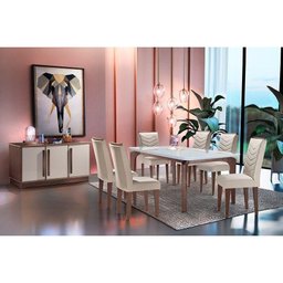 Kit 2 Cadeiras Sala Jantar Londrina Madeira 2 Un Capuccino/animale Chocolate - Rufato - 6