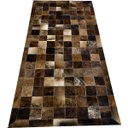 Ver imagem 1 de Tapete De Couro marrom exótico 0,90X1,80 c/b pç 10x10cm