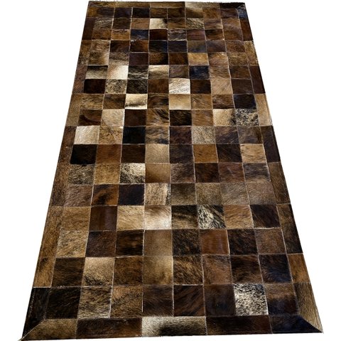 Tapete De Couro marrom exótico 0,90X1,80 c/b pç 10x10cm