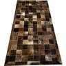 Tapete De Couro marrom exótico 0,90X1,80 c/b pç 10x10cm - 1