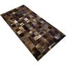 Tapete De Couro marrom exótico 0,90X1,80 c/b pç 10x10cm - 2