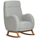 Ver imagem 1 de Poltrona de Amamentação com Balanço Base Nina Ternura D02 Linho Verde Claro C-47 - Lyam Decor