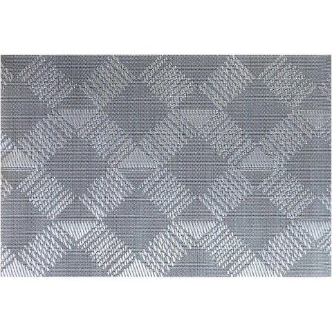Lugar Americano 45x30cm Pvc Cinza 4pç