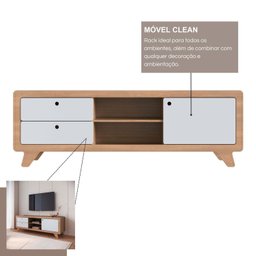 Rack para Tv 75 Polegadas 100% Mdf 180x60cm Jimmy - 6