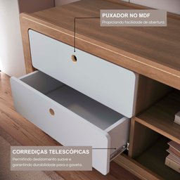 Rack para Tv 75 Polegadas 100% Mdf 180x60cm Jimmy - 3