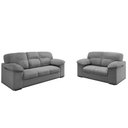 Ver imagem 2 de Conjunto Sofá 3 e 2 Lugares Suede Istambul Flash - Cinza