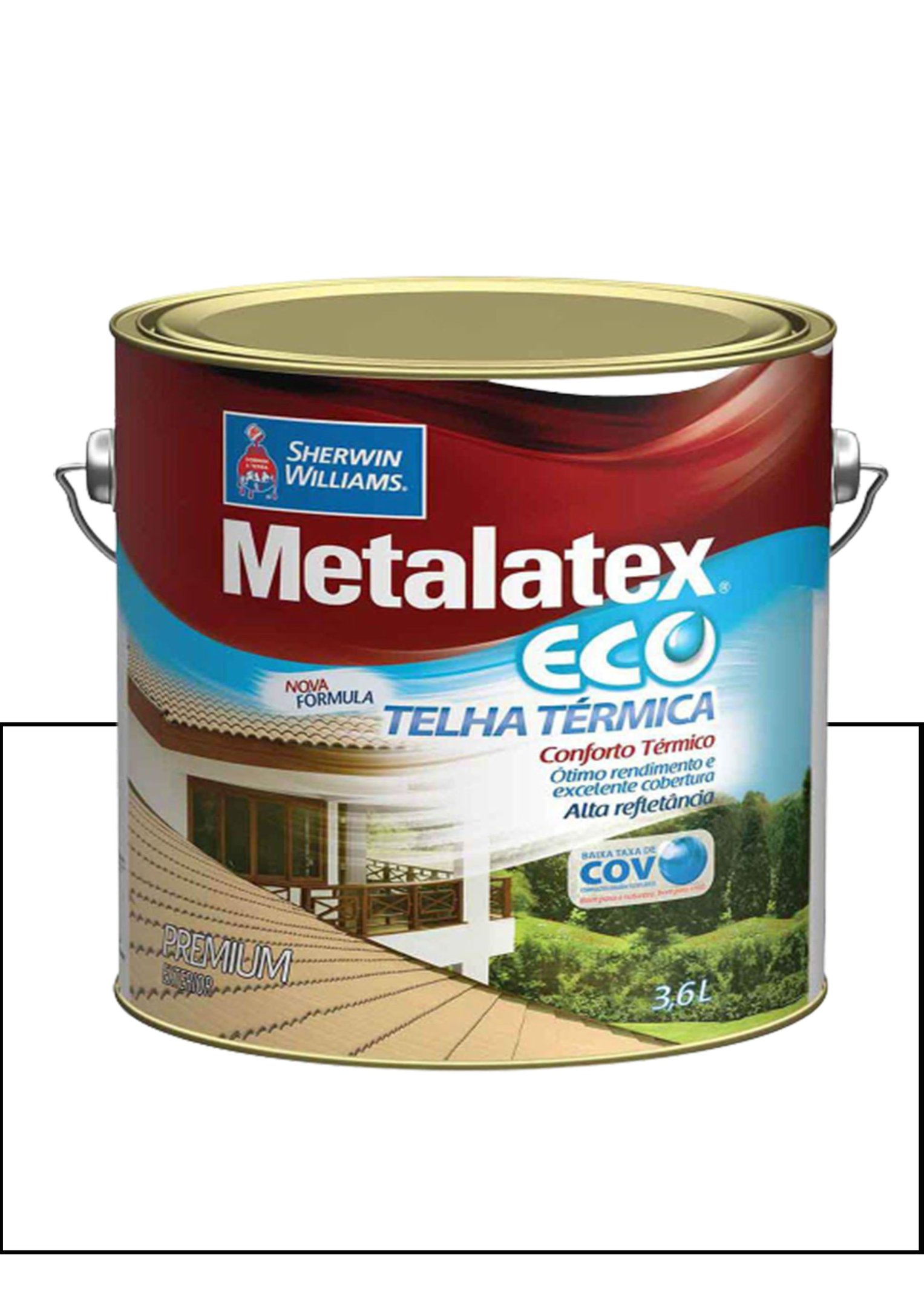 METALATEX RESINA ECO IMPERMEABILIZANTE BRANCO 3,6L | MadeiraMadeira