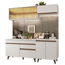 Ver imagem 2 de Cozinha Completa Madesa Reims 190001 com Armário e Balcão Branco Cor:Branco