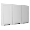 Ver imagem 1 de Armario Aereo 3 Portas 120 Cm Mdf Cz3310 Branco Tecno Mobili
