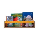 Ver imagem 2 de Nicho Organizador de Livros Brinquedos Quarto Infantil Prateleira Livreiro Mdf Madeira 55cm:amarelo