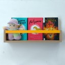 Ver imagem 3 de Nicho Organizador de Livros Brinquedos Quarto Infantil Prateleira Livreiro Mdf Madeira 55cm:amarelo