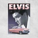 Ver imagem 2 de Placa Decorativa Elvis Presley Cadillac Rei do Rock