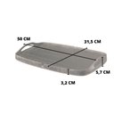 Ver imagem 3 de Bandeja Vale Decorativa Ébano Couro Marrom