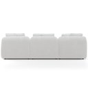 Ver mais imagens de Sofá 3 Lugares com Chaise Direito Sala Living 248cm Arlo F04 Bouclê Off White - Lyam Decor