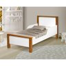 Mini Cama Infantil Montessoriana Branca com Mel - 1
