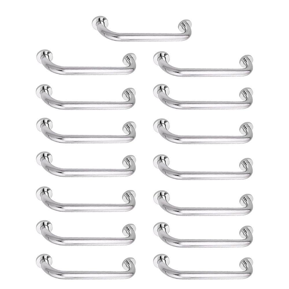 Alça de Apoio Inox Kit 15 Unidades Barra 30cm Deficiente Idoso - 1