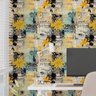 Papel de Parede Auto Adesivo Lambe Lambe Efeito Colagem Floral Vinil Decorativo Quarto Sala 3m - 7