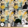 Papel de Parede Auto Adesivo Lambe Lambe Efeito Colagem Floral Vinil Decorativo Quarto Sala 3m - 2
