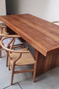 Ver imagem 2 de Mesa em U de Madeira Maciça Demolição com Pés Recuados 160x90cm Made Wood