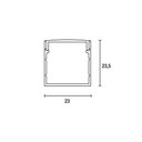 Ver imagem 3 de Perfil de Sobrepor para Fita Led Blumenau Line Easy 23mm com 3 Metros Preto Fosco