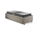 Ver imagem 7 de Base Box Cama Solteiro Sapateira Linho Bege e Colchão Dual Firm Ecoflex 88x188