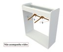Ver imagem 2 de Balcão Cabideiro Central M2 Arara Expositor Lojas Roupas Vetorial Móveis Branco
