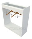 Ver imagem 4 de Balcão Cabideiro Central M2 Arara Expositor Lojas Roupas Vetorial Móveis Branco