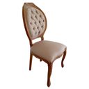 Ver imagem 2 de Kit 2 Caderiras Medalhão Entalhada Encosto Captonê