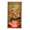 Arranjo de Flores Artificiais com Caixa de Mdf (29cm) Laranja/laranja - 5