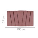 Ver imagem 2 de Painel Estofada Bélgica 100CM Solteiro Suede Rosê - D A DECOR