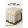 Colchão Molas Ensacadas 88x188x28 - Lateral Vinho Premium - 2