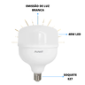 10 Lampada Bulbo 40w Led Alta Potência 6500k E27 Bivolt Avant - 3