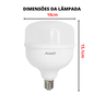 10 Lampada Bulbo 40w Led Alta Potência 6500k E27 Bivolt Avant - 4