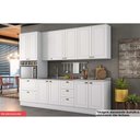 Ver imagem 1 de Cozinha Modulada Henn Americana 6 Peças (2aéreos+2balcões+1paneleiro+1complemento) C5p35 Branco-
