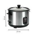 Ver imagem 5 de Kit Itatiaia Panela de Arroz 1,5 L Midi e Grill Essencial 1000 W Inox