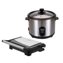 Ver imagem 1 de Kit Itatiaia Panela de Arroz 1,5 L Midi e Grill Essencial 1000 W Inox