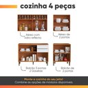 Ver imagem 5 de Armário de Cozinha Completa 9 Portas 2 Gavetas 100% MDF Reflecta Clara