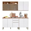 Ver imagem 1 de Armário de Cozinha Completa 9 Portas 2 Gavetas 100% MDF Reflecta Clara
