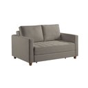 Ver imagem 2 de Sofa Cama Casal Marcelle 2 Lugares 150cm Linho Pe de Madeira