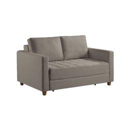 Sofa Cama Casal Marcelle 2 Lugares 150cm Linho Pe de Madeira - 2 Sofa Cama Casal Marcelle 2 Lugares 150cm Linho Pe de Madeira - 2
