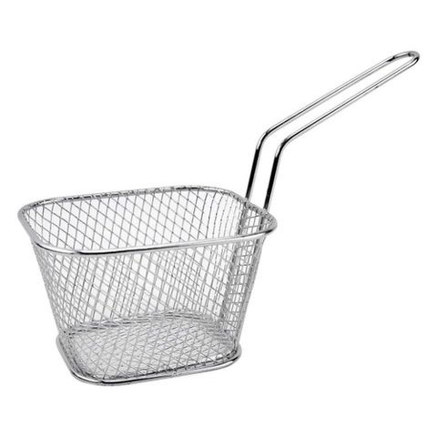 Cesto Inox Mini para Frituras e Porcoes Batata Frita Churros Frango Multiuso Mesa Decoracao Lanchone