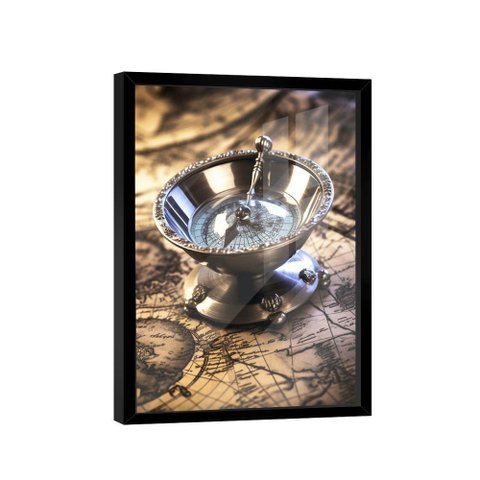 Quadro Bússola Decorativa -- Br Artes