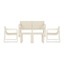 Ver imagem 1 de Conjunto 5 Peças Área Externa Bahamas 2 Poltronas 2 Mesas de Centro 1 Sofá 120cm em Fibra Natural