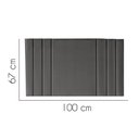 Ver imagem 2 de Painel Estofado Luxo Grécia 100cm Solteiro para Cama Box Suede Cinza - Gat Magazine